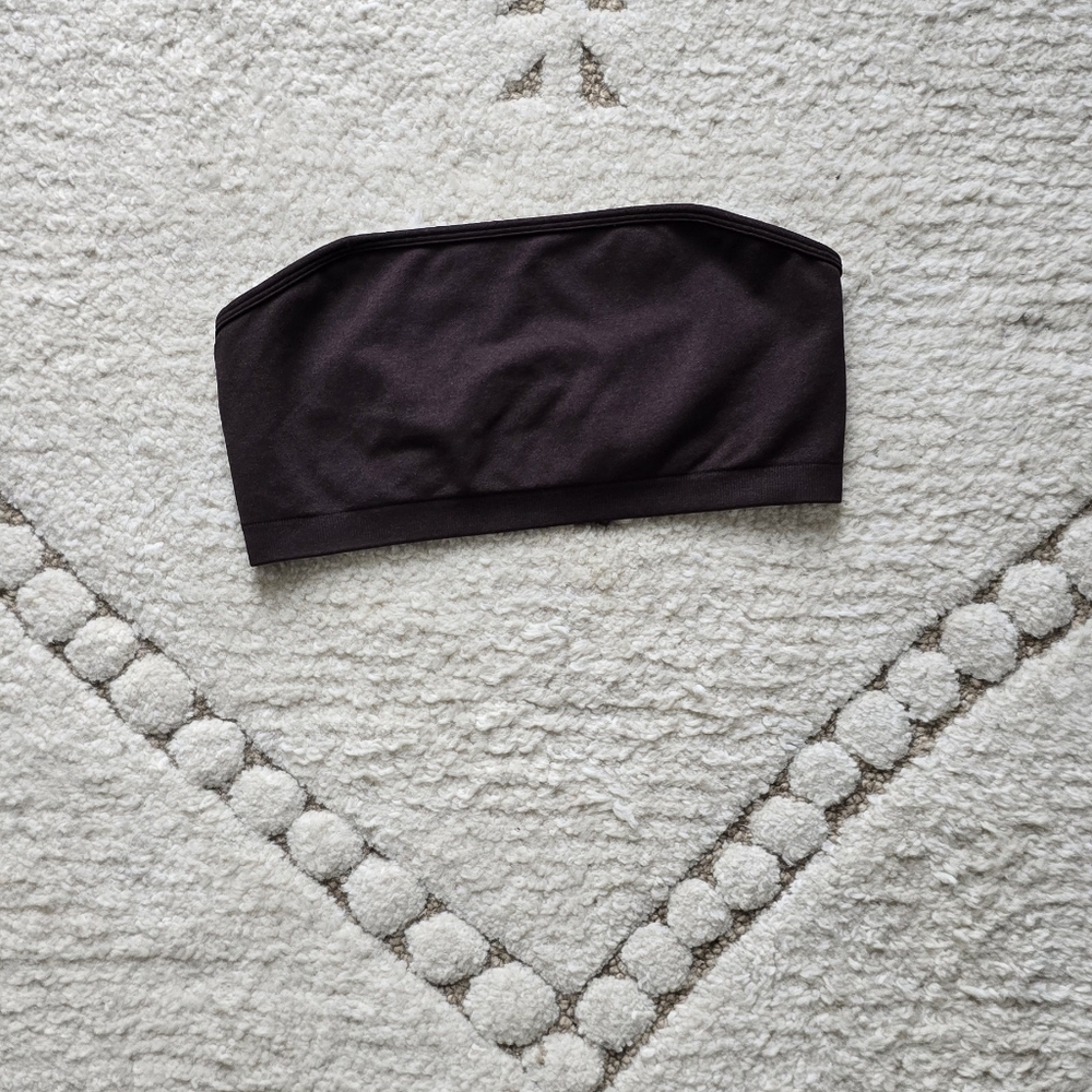 Women's Brown Bandeau Top